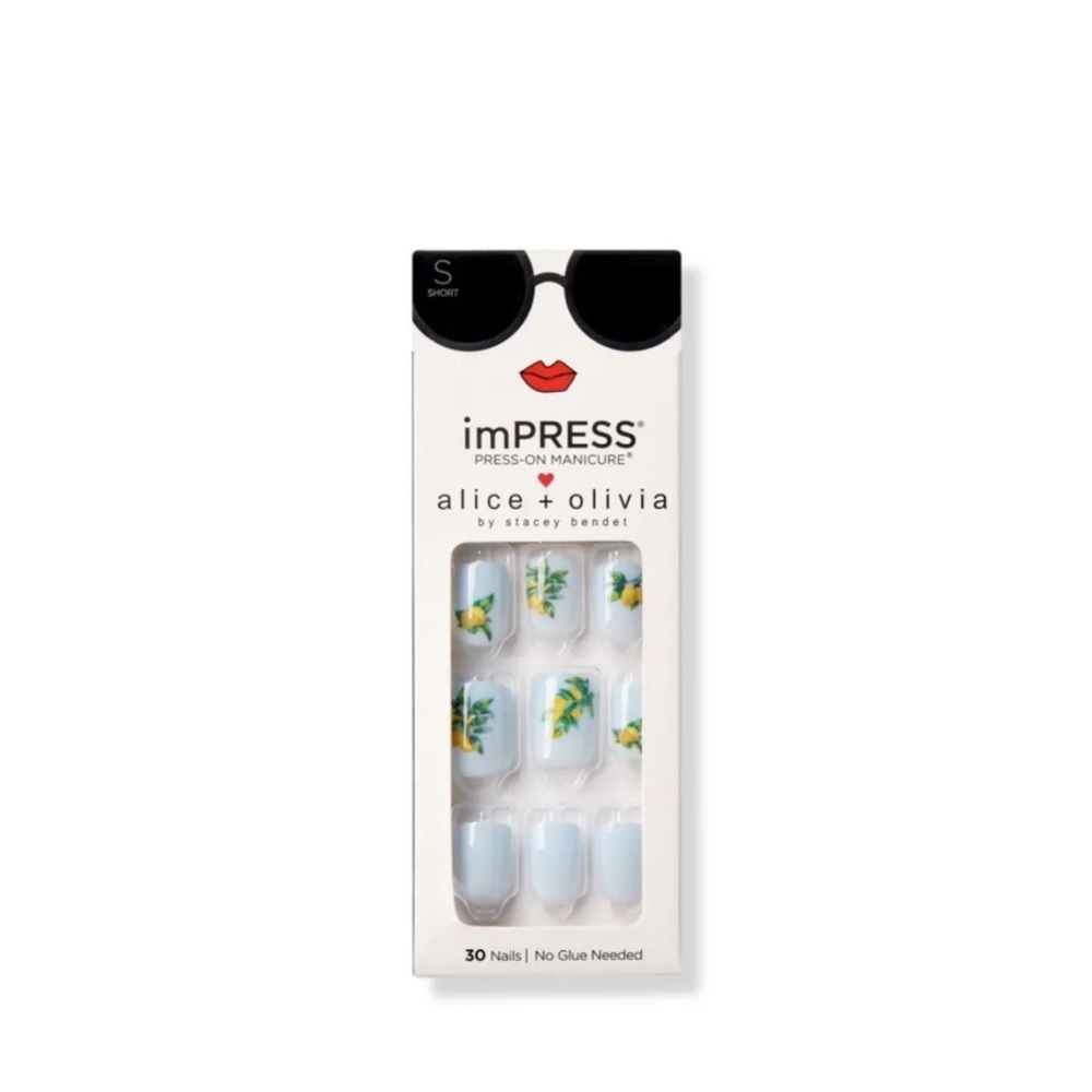 New! Alice And Olivia Impress Nails Short Length Square